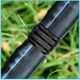 10PCS 16mm 20mm 25mm Barbed Couplings Straight Through Connector Micro Drip Irrigation PE Pipe Tubing Garden Hose Repair Fitting