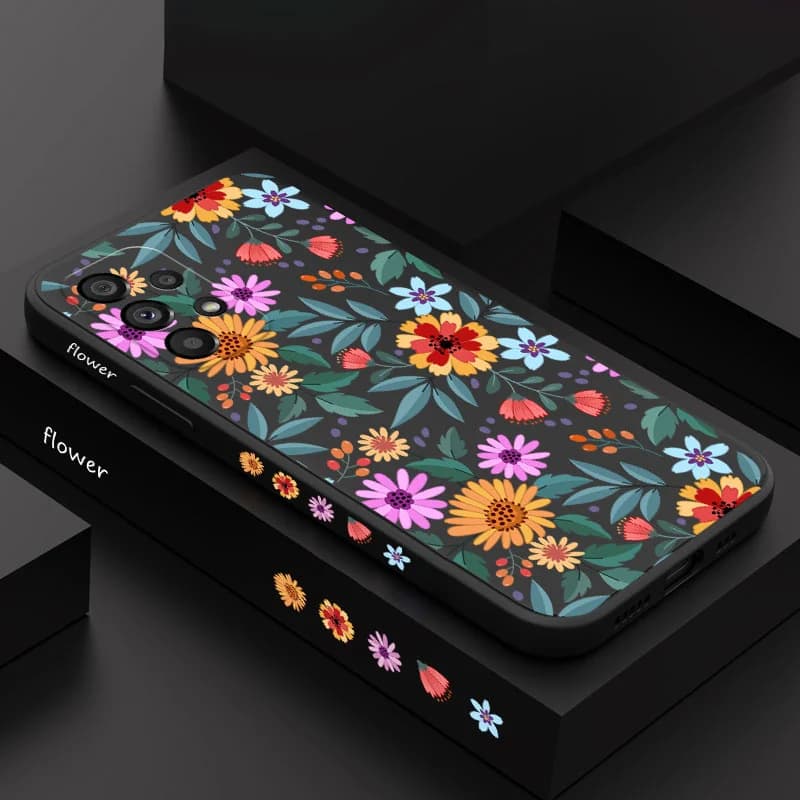 Showy Flowers Case For Samsung A56 A36 A26 A16 A06 A54 A34 A24 A14 A15 A25 A35 A55 A73 A53 A33 A23 A13 A03 S A72 A32 A12 A22 5G