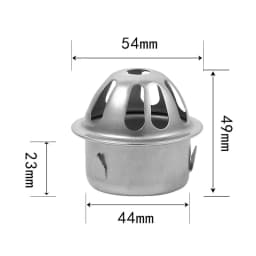 Balcony Roof Floor Drain Stainless Steel Round Large Displacement Anti-blocking Filter Screen Cover Outdoor Floor Drain