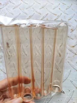 5pcs/set Acrylic Test Tube for Diy Handmade Home Decor Flower Pot Silicone Mold Clay Pottery Tools Display Accessories