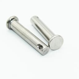 M3 M4 M5 M6 M8 M10 304Stainless Steel 304 Shaft Flat Head Pins with Hole Positioning Cylindrical Clevis Bolt328