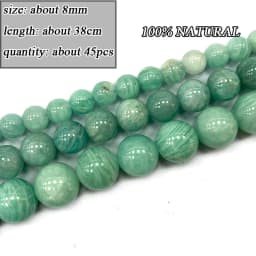 Wholesale Natural Amazonite Various Shape Stone Beads Round Faceted Rondelle Square Irregular for Jewelry Making Diy Bracelet