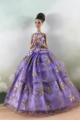 Handmade BABI Doll Clothes Dress Gown for 11.5 inch doll&body 1/6 #02