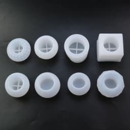 For Fun DIY Silicone Mold for Epoxy Resin Candle Holder Aromatherapy Candle Molds Clay Plaster Mould Drop Glue Mold