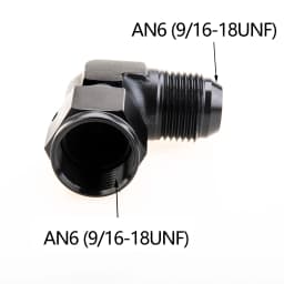 1Pc Aluminum AN6 AN8 AN10 Male To AN Female 90 Degree Swivel Coupler Union Apapters Fitting Fuel Oil Transformation Fittings