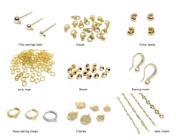 Brass Metal Beads Caps Spacer Beads For Bracelet Necklace Making Accessories 14K Real Gold Plated Separation Beads Wholesale