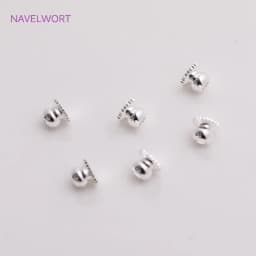 Brass Metal Beads Caps Spacer Beads For Bracelet Necklace Making Accessories 14K Real Gold Plated Separation Beads Wholesale