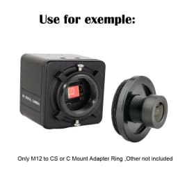 Witrue Metal M12 to C/CS Lens Mount Converter Adapter Ring M7 to M12 Lens Converter CCTV Accessories