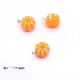 10pcs Fruits Oranges Grape Charms For Pendant DIY Earrings Necklace Jewelry Accessories Finding
