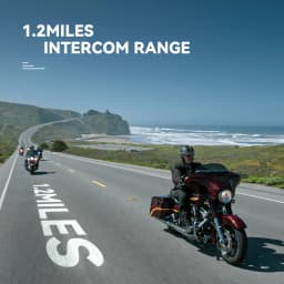 Lexin G2P 2PCS Motorcycle Helmet Intercoms Bluetooth V5.0 Up to Connect 6 Riders & Talk Between Any 2 of Them Wireless Headsets