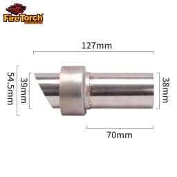 For Motorcycle 54.5mm Universal Exhaust Muffler Pipe DB Killer Removable Reduce Noise Sound Eliminator Modified
