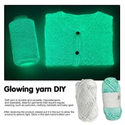 50g/roll Luminous Chunky Yarn Polyester Hand Knitted Glow in the Dark Knitting Wool DIY Handmade Weave For Cardigan Scarf Hats