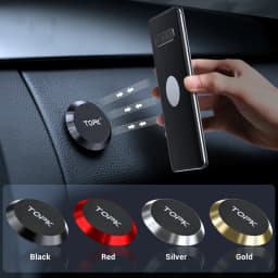 TOPK Magnetic Car Phone Holder Dashboard Cell Phone Stand Steering Wheel Holder Magnetic Wall Holder for iPhone Samsung Xiaomi