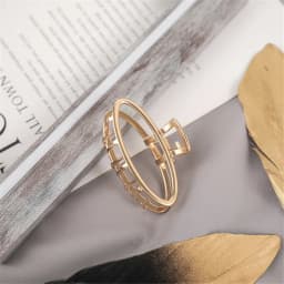 Fashion Hair Claw Gold Hair Clips Mini Non Slip Claw Clips Hair Accessories Daily Party Gift for Women and Girls