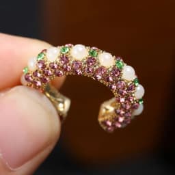 Accessorie No Pierced Rhinestone Dangle Jewelry Party CZ Cuff Earrings Statement C-shaped Cubic Zirconia Ear Cuff