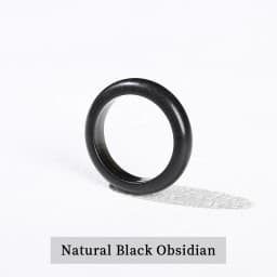 JD Natural Healing Crystal Band Rings Amethyst Agate Jasper Dainty Finger Solid Ring Women Men Fashion Minimalist Jewelry Gifts