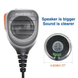 Baofeng Walkie Talkie Speaker Microphone Dual PTT Mic For UV-5R BF-888S UV 13 21 17 Pro UV-5RH Quansheng UV-K5 K6 Two Way Radio