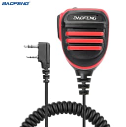 Baofeng Walkie Talkie Speaker Microphone Dual PTT Mic For UV-5R BF-888S UV 13 21 17 Pro UV-5RH Quansheng UV-K5 K6 Two Way Radio