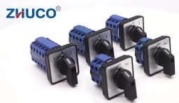 ZHUCO SZW26/LW26-20 D303.3 20A 3 Pole 12 Screws Universal Rotary Cam Changeover Switch With Waterproof And Dustproof Sealed Box