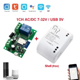 Tuya Smart Wifi Switch Module 12V 24V 220V RF 433 Remote Control Appliance Control Module 4CH Relay Work With Alexa Google Home