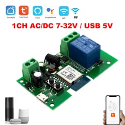 Tuya Smart Wifi Switch Module 12V 24V 220V RF 433 Remote Control Appliance Control Module 4CH Relay Work With Alexa Google Home