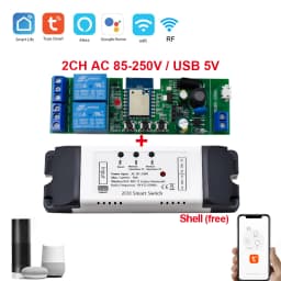 Tuya Smart Wifi Switch Module 12V 24V 220V RF 433 Remote Control Appliance Control Module 4CH Relay Work With Alexa Google Home