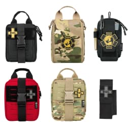 Rhino Rescue IFAK Empty Pouch Bag, Molle Tactical Pockets for Camping Hiking Outdoor Emergency Gear