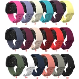 Soft Silicone Watch Band Strap for Fitbit Versa 3 4 Sense 2 Replacement Wristband Bracelet