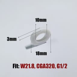 High Pressure PTFE Washer, Sealing Gasket for TR21-4, W21.8, CGA320, G3/4 Thread