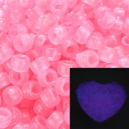 100Pcs Pony Beads 6x9mm Glitter Acrylic Beads Luminous Spacer Beads For Diy Craft Jewelry Bracelets Making Hair Supplies