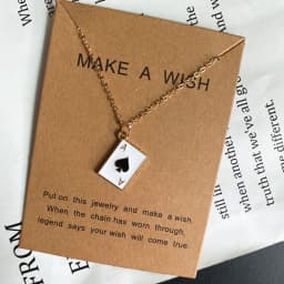 Statement Pork Design Pendant Necklace Small Square Heart Fashion Choker Necklace Gift for Friend Popular Neck Jewelry