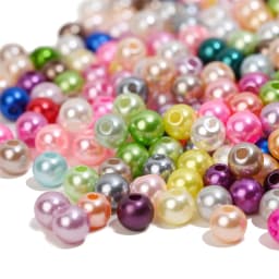 3/4/5/6/8/10/12mm Colorful Acrylic Pearl Beads Loose Spacer Beads For Needlework Jewelry Beads Making Bracelet Necklace Earring
