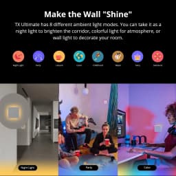 SONOFF T5 WiFi Smart Touch Wall Switch Full Touch Panel Replaceable Cover 2 Way Control Light Switch for Alexa Alice Google Home