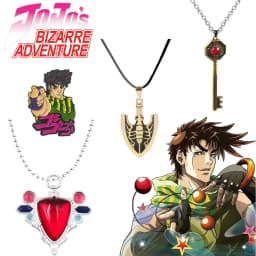 Anime JoJos Bizarre Adventure Necklace Red Stone of Aja Necklace Pendant Joseph Joestar Cosplay Accessories