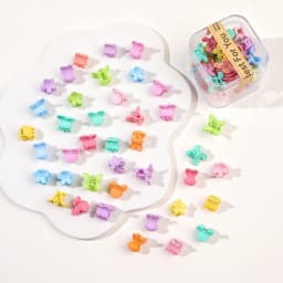 40PCS/Lot Hair Accessories For Girls Colorful Sweet Cute Small Crab Hair Claws Clips Kids Hairpins Headwear Baby Hair Accessory