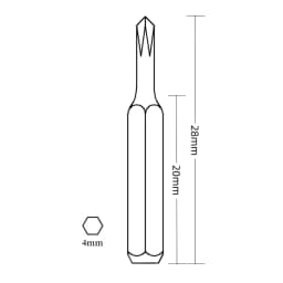 Torx T1 T2 T3 T4 T5 T6H T8H T9H T10H Screwdriver Bits SET 28mm and 45mm Repair Tools Plum Blossoms Repairing Head
