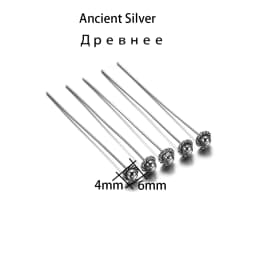 20pcs 50mm Gold Flower Head Pins For Jewelry Making Diy Beads Ball Pins Needles Findings Women Jewelry Accessories Headpin