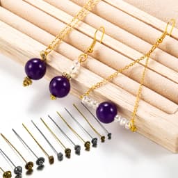 20pcs 50mm Gold Flower Head Pins For Jewelry Making Diy Beads Ball Pins Needles Findings Women Jewelry Accessories Headpin