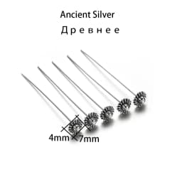 20pcs 50mm Gold Flower Head Pins For Jewelry Making Diy Beads Ball Pins Needles Findings Women Jewelry Accessories Headpin