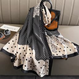 Spring Scarf Women's Luxury Design Polyester Material Smooth Scarf Soft Shawl Beach Scarf