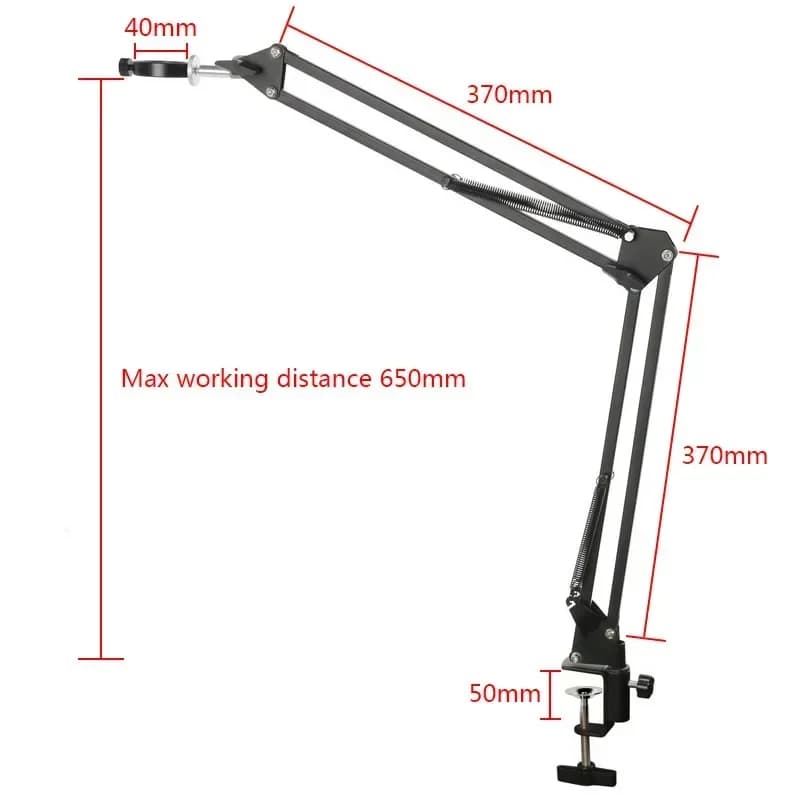 Camera Tripod Table Stand Set Photography Adjustable Arm Stand For Digital Video Microscope Camera Boom Scissor Arm Stand Holder