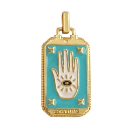 Enamel Tarot Cards Sun Star Moon Evil Eye Heart Hand Charm Pendant,18K Gold Plated Bracelets Necklaces Jewelry Accessories M80