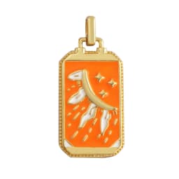 Enamel Tarot Cards Sun Star Moon Evil Eye Heart Hand Charm Pendant,18K Gold Plated Bracelets Necklaces Jewelry Accessories M80