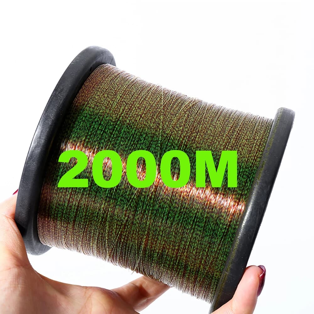 2000M Invisible Spotted Fluorocarbon Coated Monofilament Line Super Strong Japan Fish Nylon Line Speckle Fly Sinking pesca mar