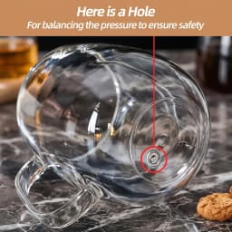 Double Wall High Borosilicate Glass Mug Heat Resistant Handle Coffee Milk Juice Water Cup Bar Drinkware Coffeeware Lover Gift