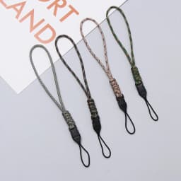 Paracord Keychain Lanyard High Strength Parachute Cord Survival Backpack Keychain Flashlight Camera Anti-lost Hanging Rope
