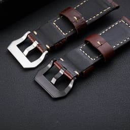 20mm 22mm 24mm 26mm Green brown Genuine Leather Bracelet man Watch Band for Panerai PAM111 441 cowhide Watchband Wrist Strap