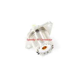 2PCS SL16 SO239 SO-239 UHF Female Solder for Chassis Panel Mount Socket Connector 2Hole 4hole Flange Adapter Fast Delivery