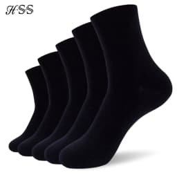 10Pairs/Lot Business Men's Cotton Socks New Style Black Casual Socks Soft Breathable Summer Winter Long Socks Plus Size (7-14)