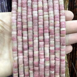 3x6mm Natural Stone Agates Jades Amazonite Turquoises Flat Round Loose Spacer Beads For Jewelry Making DIY Bracelet Necklace